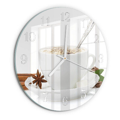 Reloj de pared redondo Una taza de anís