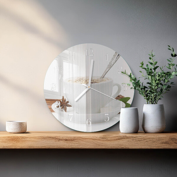 Reloj de pared redondo Una taza de anís