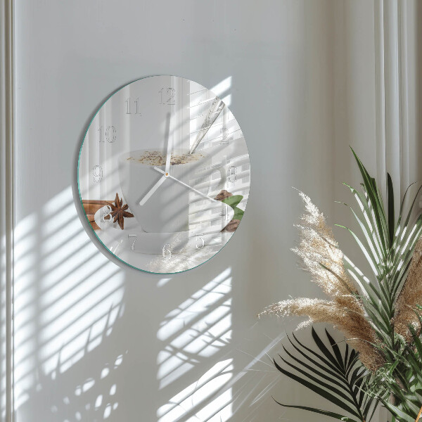 Reloj de pared redondo Una taza de anís