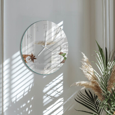 Reloj de pared redondo Una taza de anís