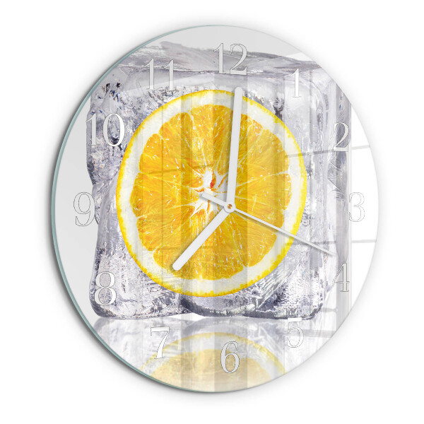 Reloj de pared redondo Helado de naranja
