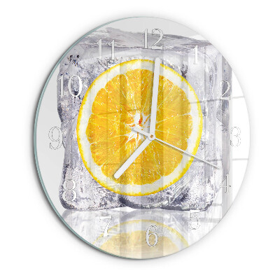 Reloj de pared redondo Helado de naranja