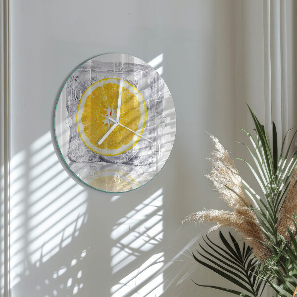 Reloj de pared redondo Helado de naranja