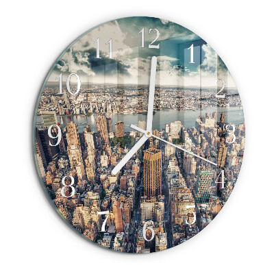 Reloj de pared redondo Nueva York