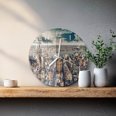 Reloj de pared redondo Nueva York