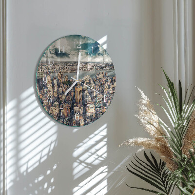 Reloj de pared redondo Nueva York
