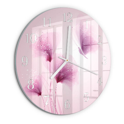 Reloj de pared redondo Flores
