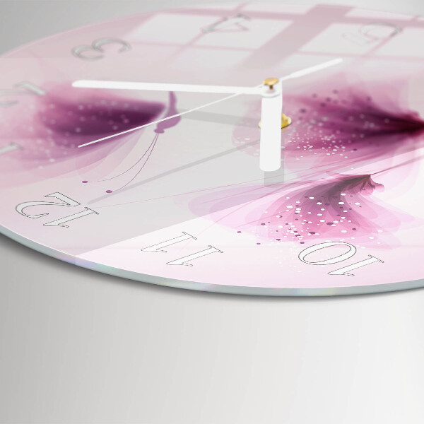 Reloj de pared redondo Flores