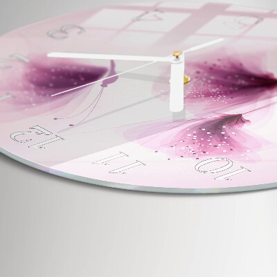 Reloj de pared redondo Flores