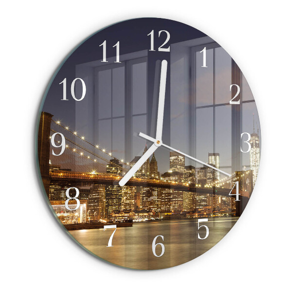 Reloj de pared redondo Luz nocturna