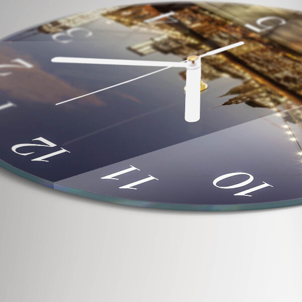 Reloj de pared redondo Luz nocturna