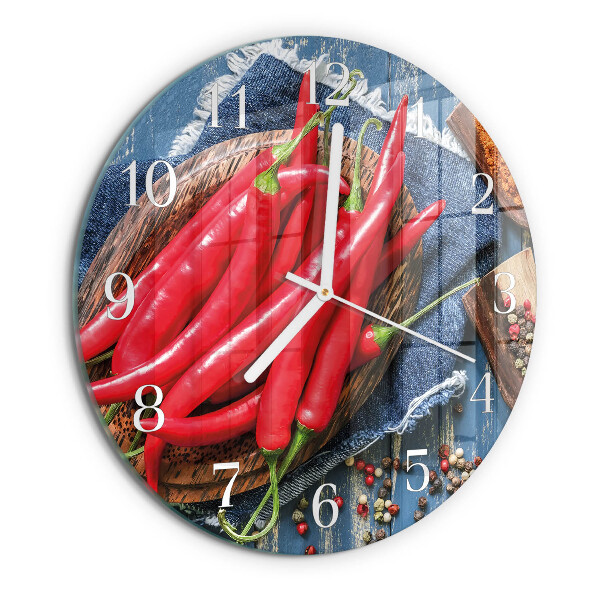 Reloj de pared redondo Ají picante