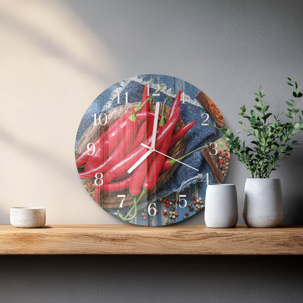Reloj de pared redondo Ají picante
