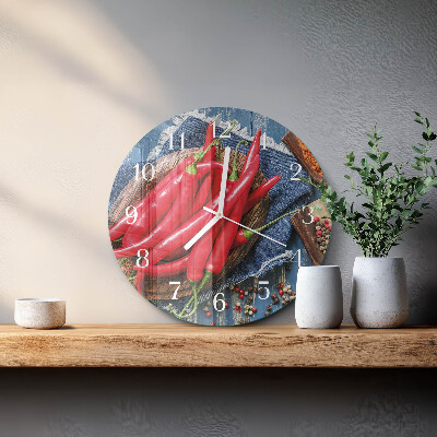 Reloj de pared redondo Ají picante
