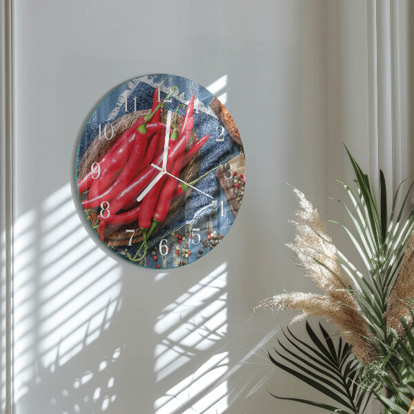 Reloj de pared redondo Ají picante