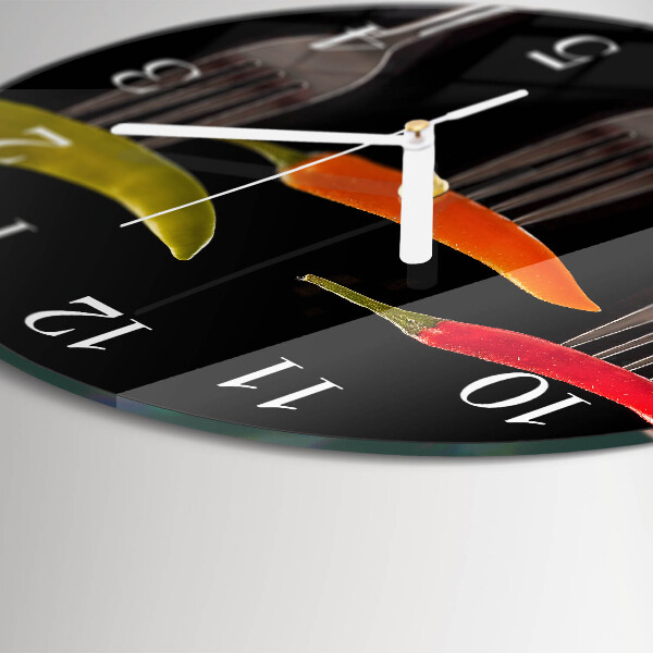 Reloj de pared redondo Tenedor