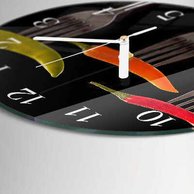 Reloj de pared redondo Tenedor