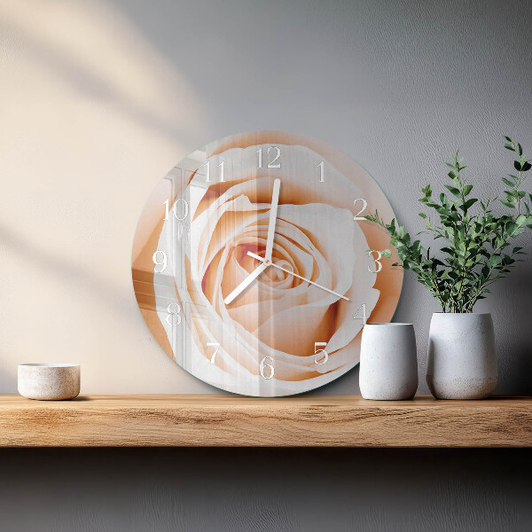 Reloj de pared redondo Rosa