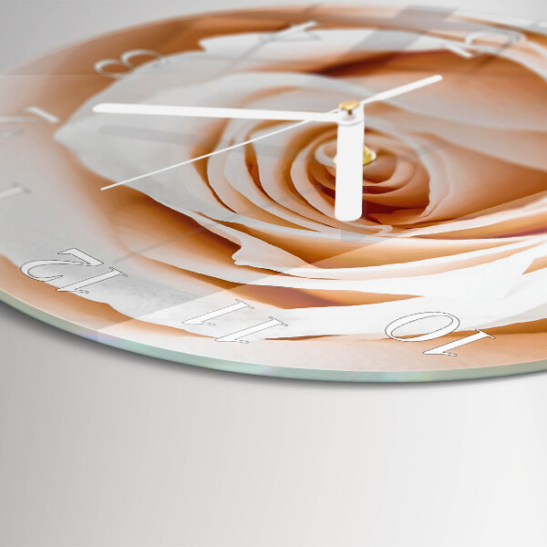 Reloj de pared redondo Rosa