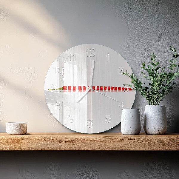 Reloj de pared redondo Ají picante