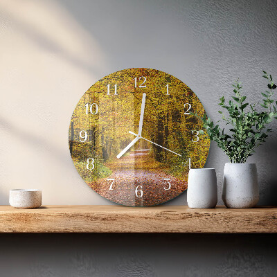 Reloj de pared redondo Sendero forestal