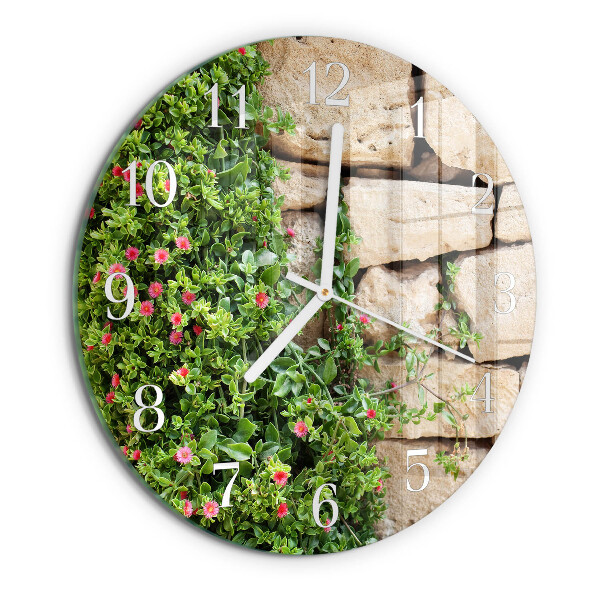 Reloj de pared redondo Piedras naturales