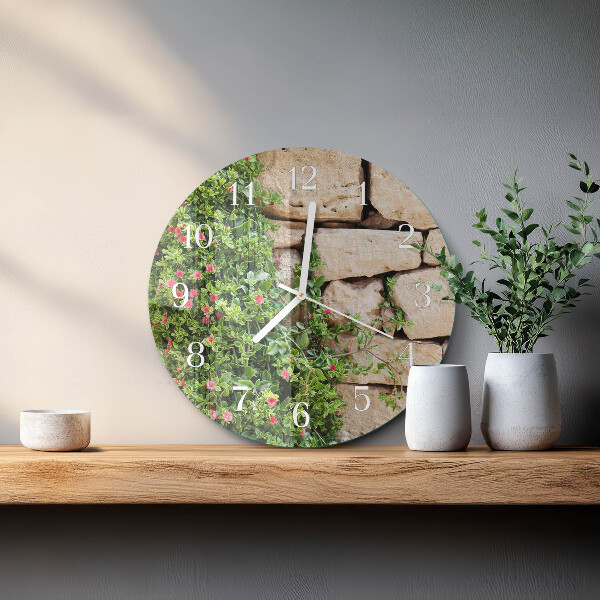 Reloj de pared redondo Piedras naturales