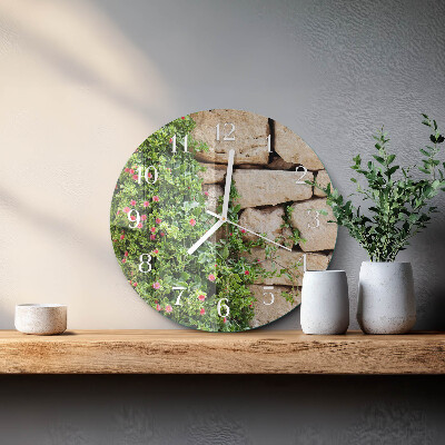 Reloj de pared redondo Piedras naturales