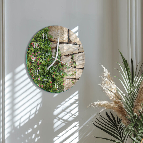 Reloj de pared redondo Piedras naturales