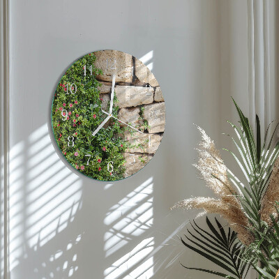 Reloj de pared redondo Piedras naturales