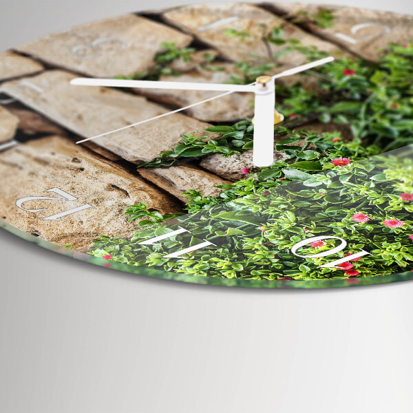 Reloj de pared redondo Piedras naturales