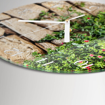 Reloj de pared redondo Piedras naturales