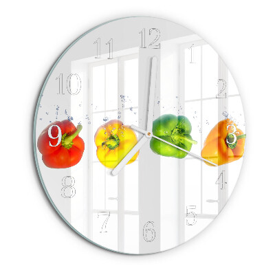 Reloj de pared redondo Pimienta