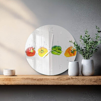 Reloj de pared redondo Pimienta