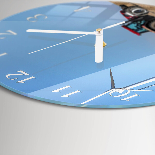 Reloj de pared redondo Campo de tractores