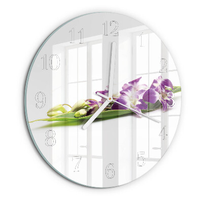 Reloj de pared redondo Flores