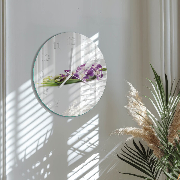 Reloj de pared redondo Flores