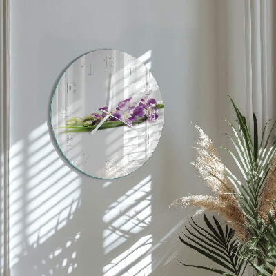 Reloj de pared redondo Flores
