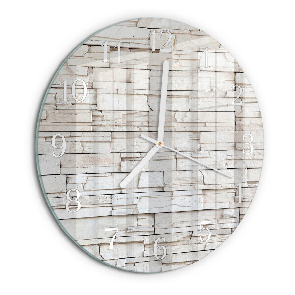 Reloj de pared redondo Escoria de huella