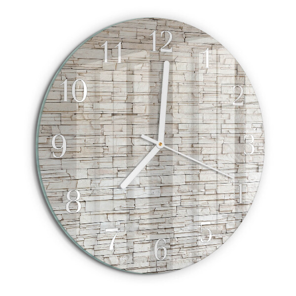 Reloj de pared redondo Escoria de huella