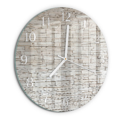 Reloj de pared redondo Escoria de huella