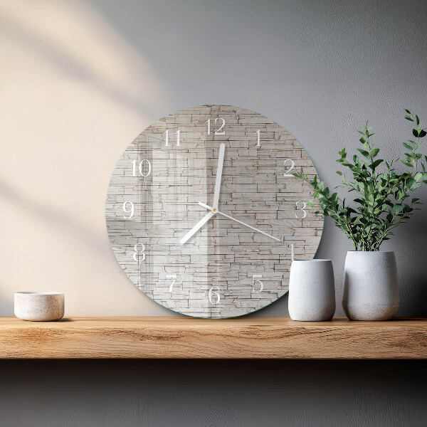 Reloj de pared redondo Escoria de huella
