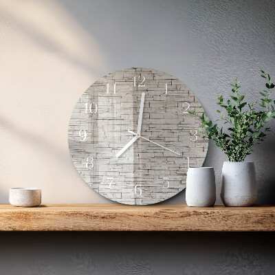 Reloj de pared redondo Escoria de huella