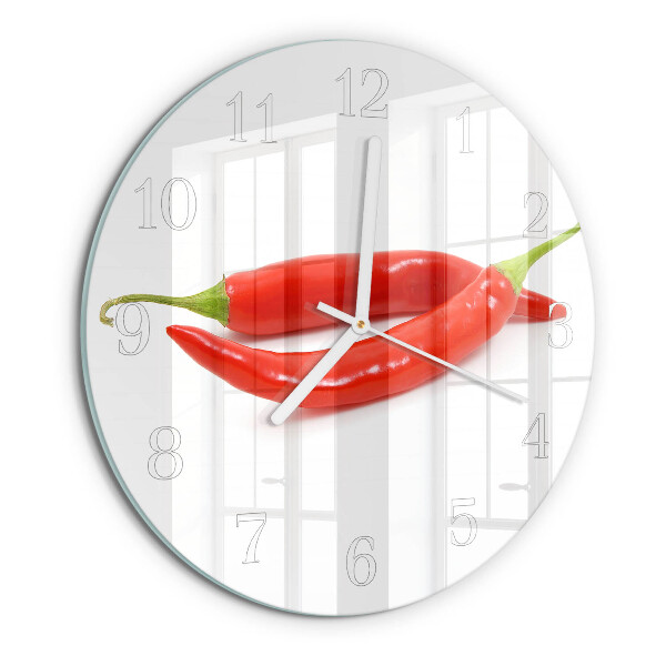 Reloj de pared redondo Ají picante