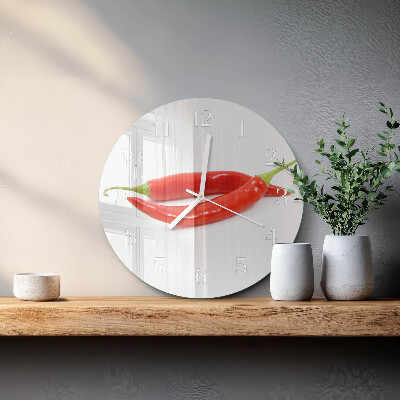 Reloj de pared redondo Ají picante