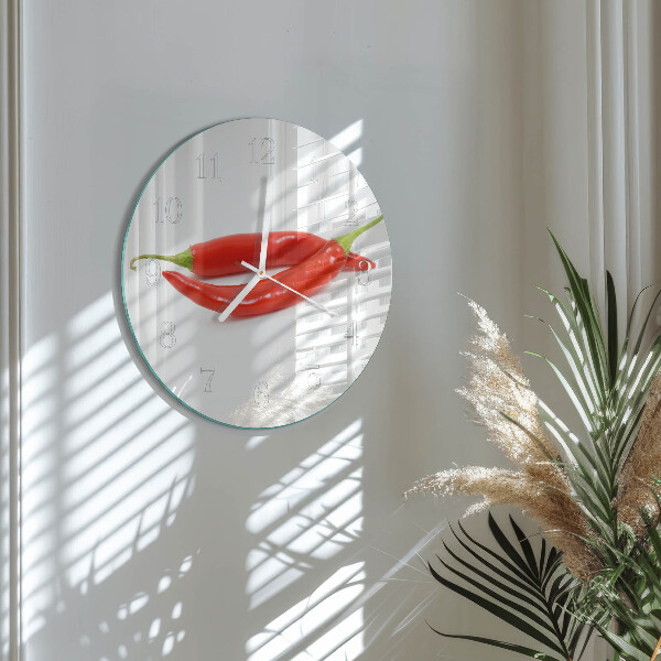 Reloj de pared redondo Ají picante