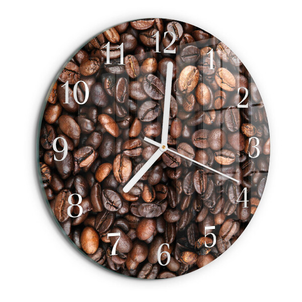 Reloj de pared redondo Granos de café