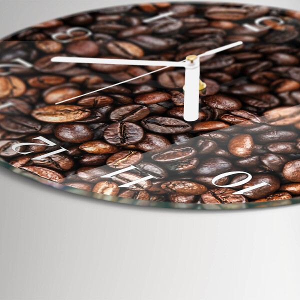Reloj de pared redondo Granos de café