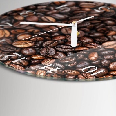 Reloj de pared redondo Granos de café
