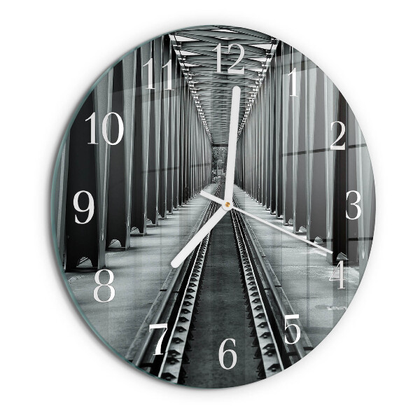 Reloj de pared redondo Vías férreas